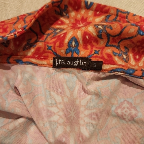 J. Mcglaughlin wrap retro Lila Cap Sleeve Dress Womens Size Small Catalina Cloth - Picture 6 of 11